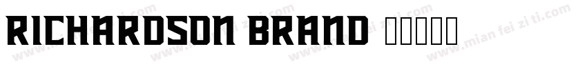 Richardson Brand字体转换